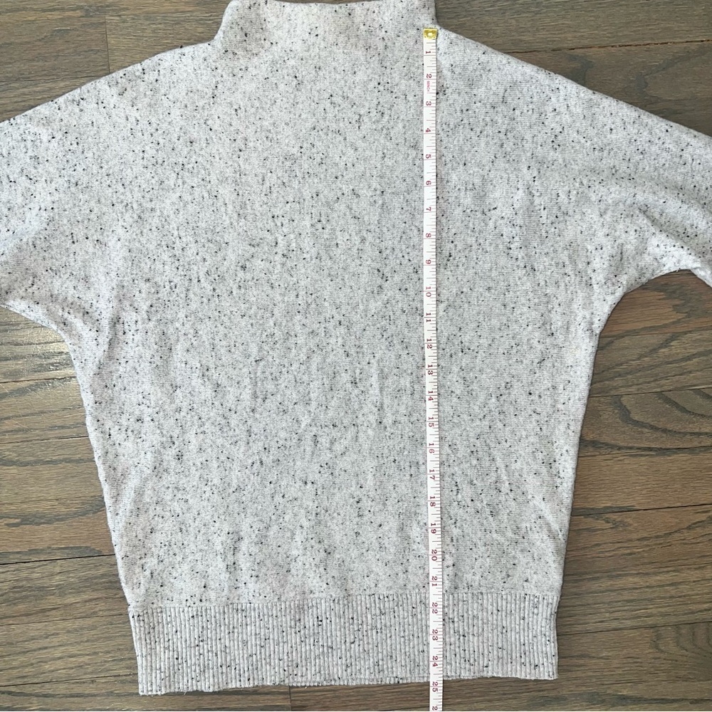 Max Studio Sweater Merino Wool & Alpaca Grey High Roll Neck Small - Picture 6 of 8